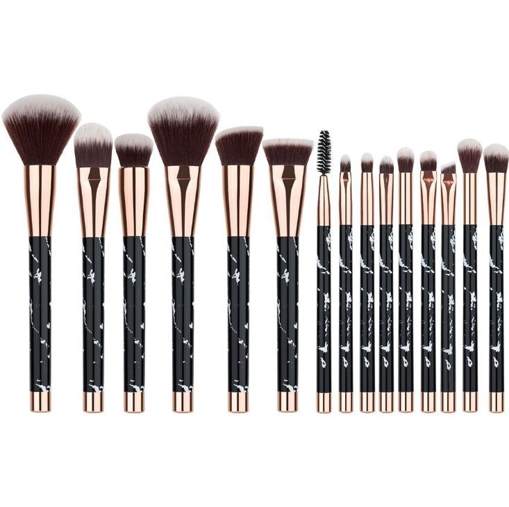 11 sets of marble makeup brush - Urban Mart