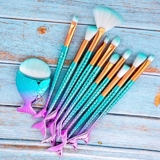 11pcs Makeup Brushes Kit - Urban Mart