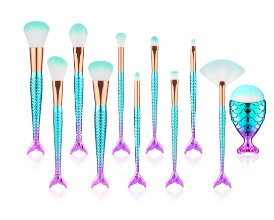 11pcs Makeup Brushes Kit - Urban Mart