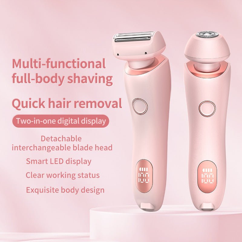 2 In 1 Hair Removal Epilator USB Rechargeable Trimmer - Urban Mart