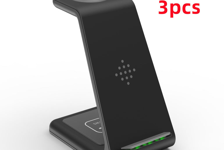 3 In 1 Fast Charging Station Wireless Charger Stand - Urban Mart