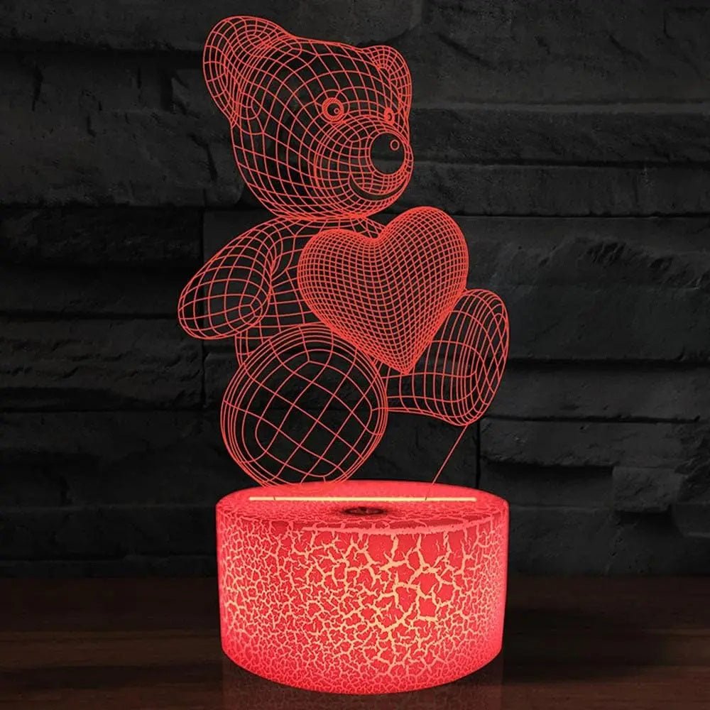 3D Lamp Acrylic USB LED Night Lights - Urban Mart