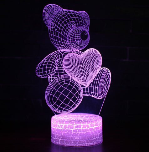 3D Lamp Acrylic USB LED Night Lights - Urban Mart