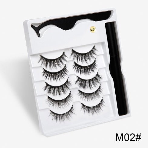 A Pair Of False Eyelashes With Magnets In Fashion - Urban Mart