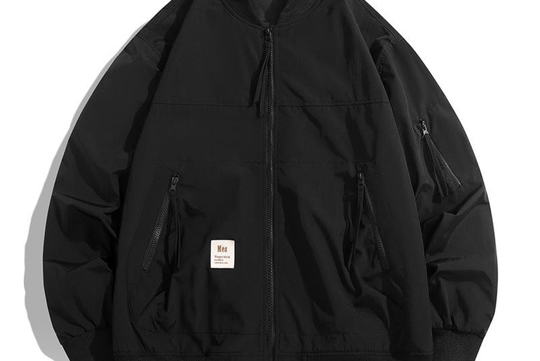 Baseball Collar Charging Coat Men's Spring - Urban Mart