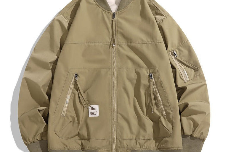 Baseball Collar Charging Coat Men's Spring - Urban Mart