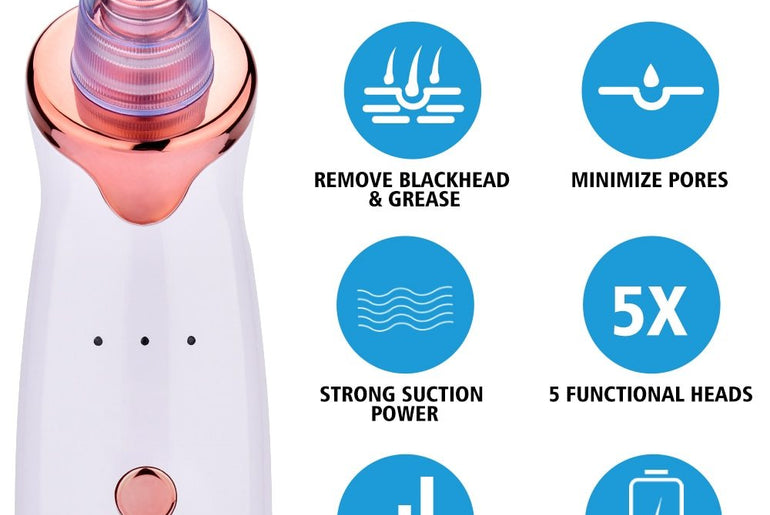 Blackhead Instrument Electric Suction Facial Washing Instrument Beauty Acne Cleaning Blackhead Suction Instrument - Urban Mart