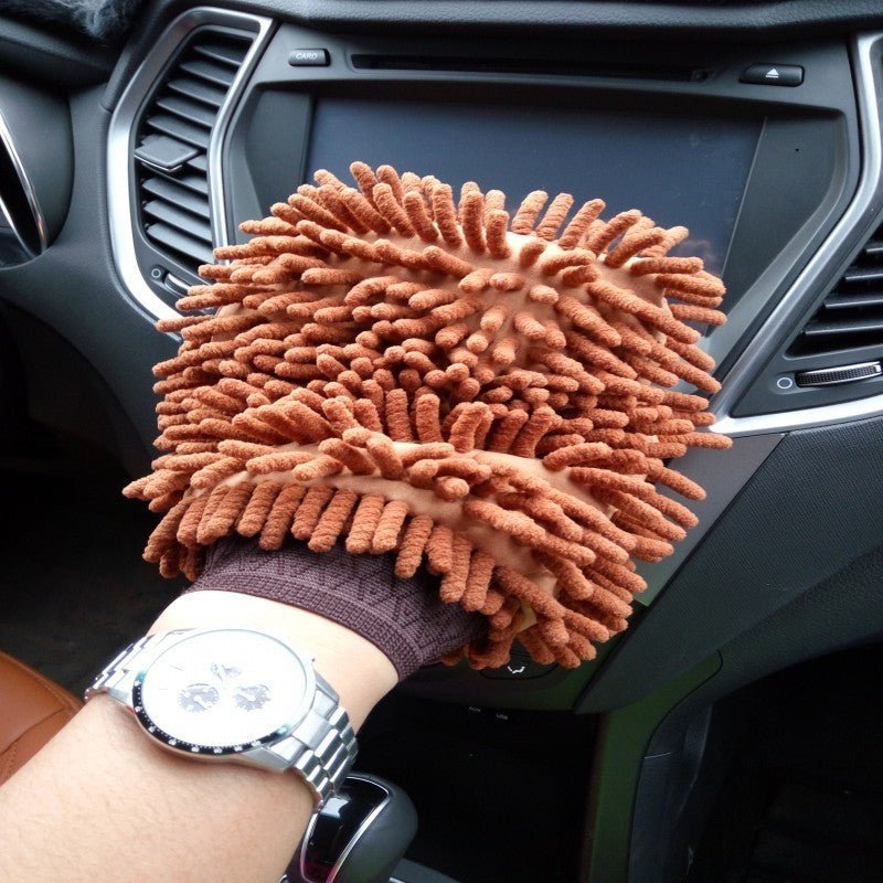 Chenille Coral Car Foaming Gloves Household Cleaning - Urban Mart