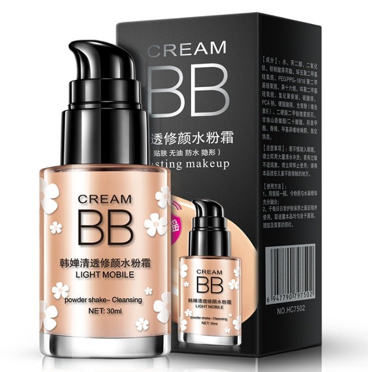 Clear and sleek hydrating cream nude makeup BB cream makeup concealer moisturizing BB cream - Urban Mart