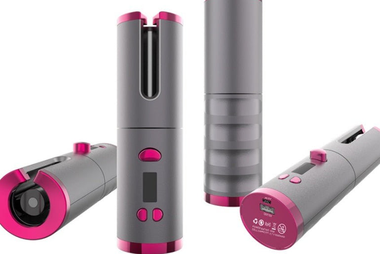 Curling Iron USB Wireless Multifunctional Charging Curler - Urban Mart