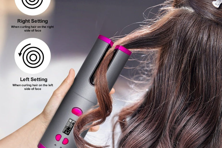 Curling Iron USB Wireless Multifunctional Charging Curler - Urban Mart