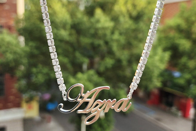 DIY English Letter Necklace Made Of Stainless Steel - Urban Mart