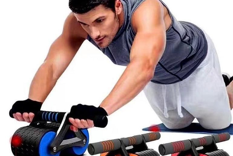 Double Wheel Abdominal Exerciser - Urban Mart