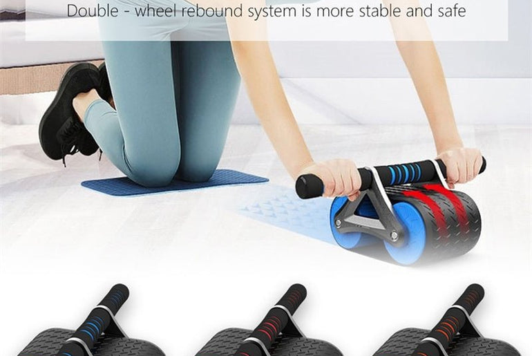 Double Wheel Abdominal Exerciser - Urban Mart