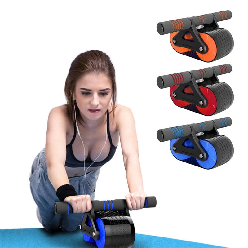 Double Wheel Abdominal Exerciser - Urban Mart