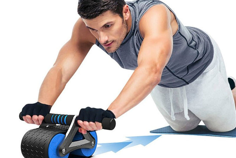 Double Wheel Abdominal Exerciser - Urban Mart