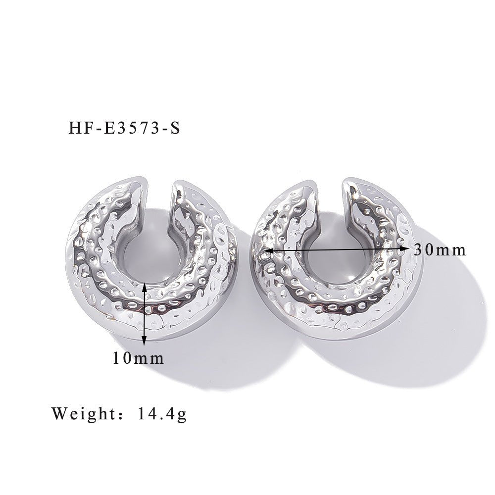 Exaggerated High - end Sense No Pierced Large Hollow Ear Clip - Urban Mart