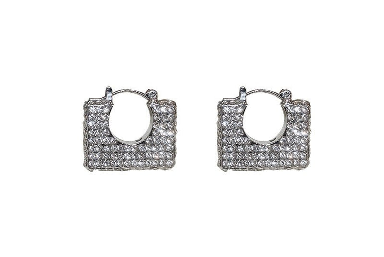 Fashion Diamond Geometric Square Earrings - Urban Mart