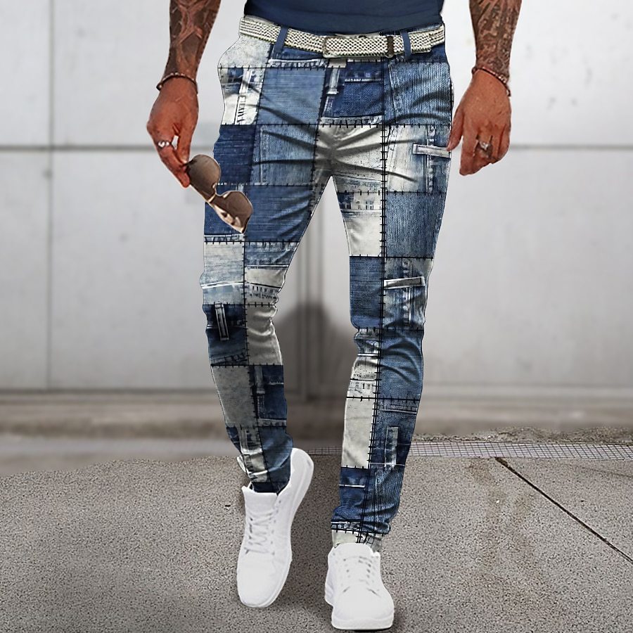 Fashion Personality Men's 3D Printed Casual Trousers - Urban Mart