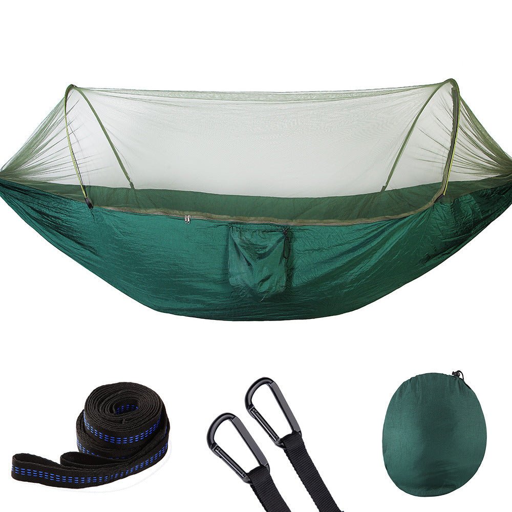 Fully Automatic Quick Opening Hammock With Mosquito Net - Urban Mart