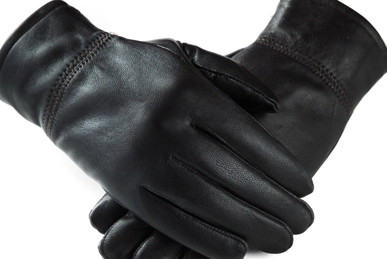 Genuine Leather Gloves Men's Winter Warm Outdoor - Urban Mart