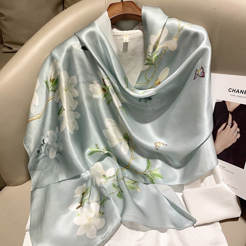 Hangzhou Silk Silk High - end Long Silk Scarf - Urban Mart