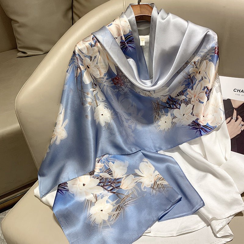 Hangzhou Silk Silk High - end Long Silk Scarf - Urban Mart