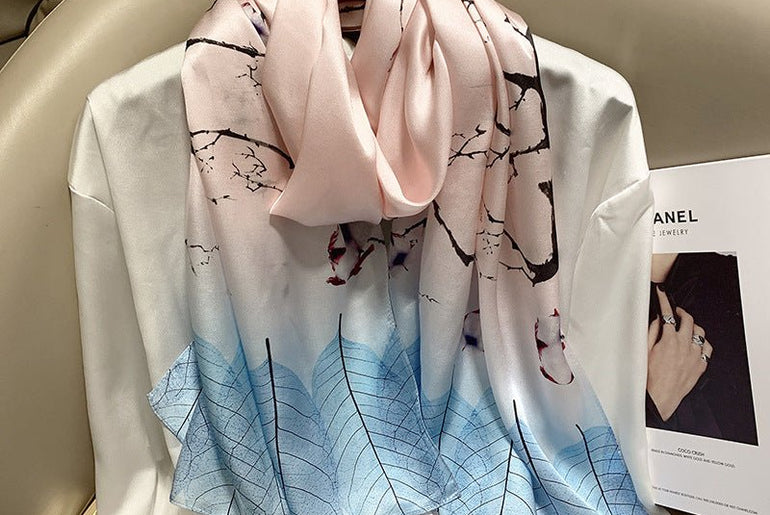 Hangzhou Silk Silk High - end Long Silk Scarf - Urban Mart