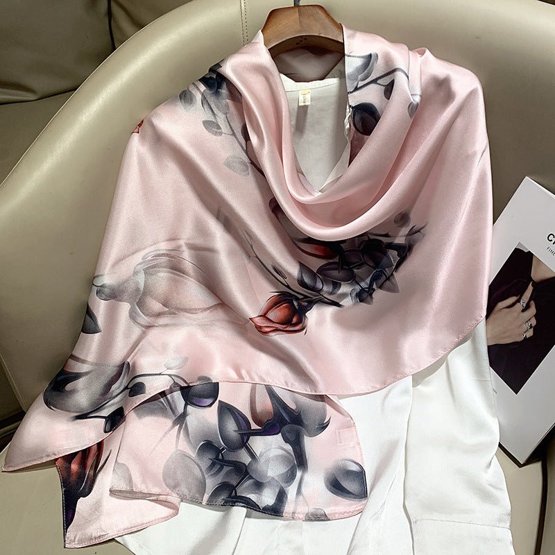 Hangzhou Silk Silk High - end Long Silk Scarf - Urban Mart