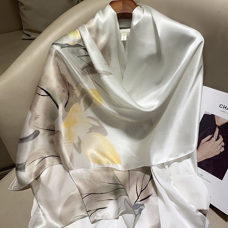 Hangzhou Silk Silk High - end Long Silk Scarf - Urban Mart