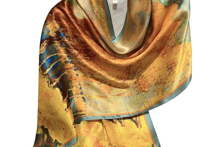 Hangzhou Silk Silk High - end Long Silk Scarf - Urban Mart