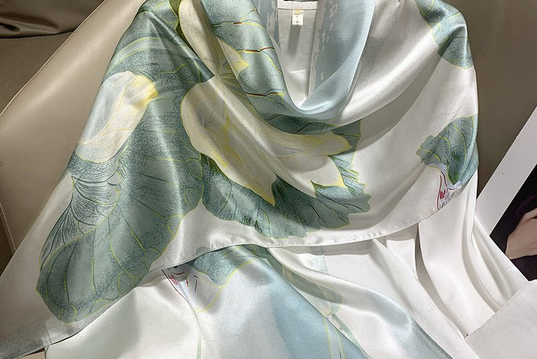 Hangzhou Silk Silk High - end Long Silk Scarf - Urban Mart