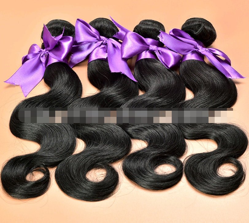 Human Hair Extensions Natural & Jet Black - Urban Mart