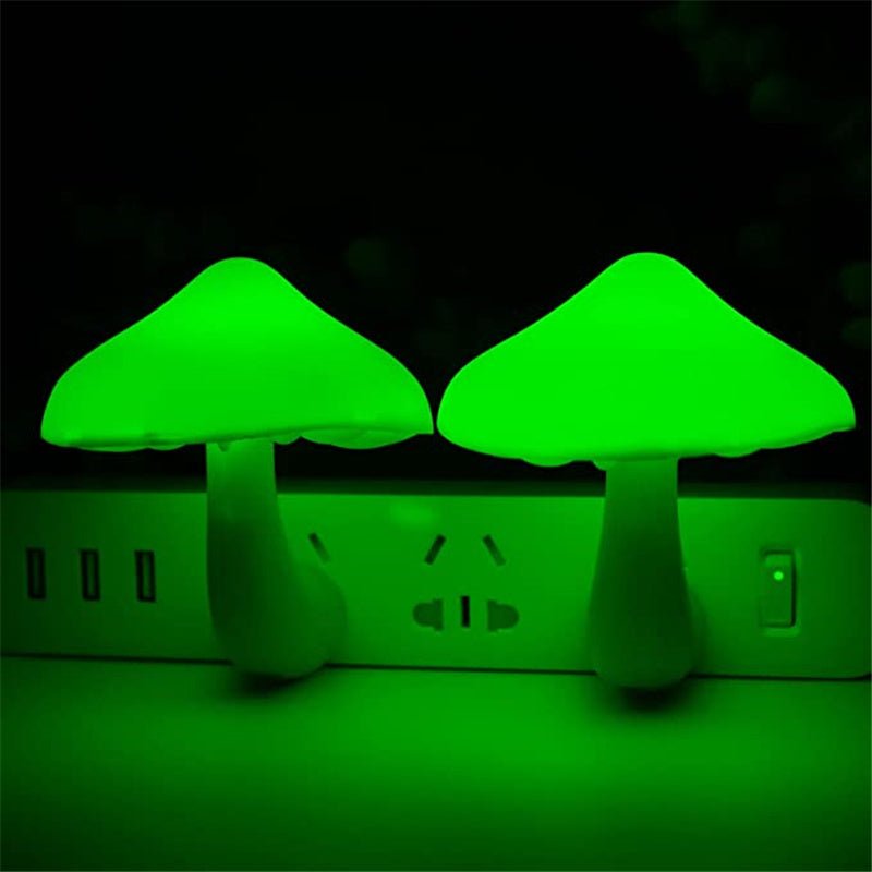 LED Night Light Mushroom Wall Socket Lamp - Urban Mart