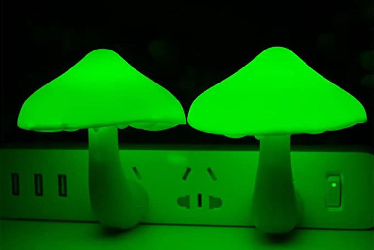 LED Night Light Mushroom Wall Socket Lamp - Urban Mart