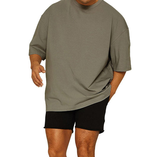 Leisure Running Loose Solid Color Short Sleeve - Urban Mart