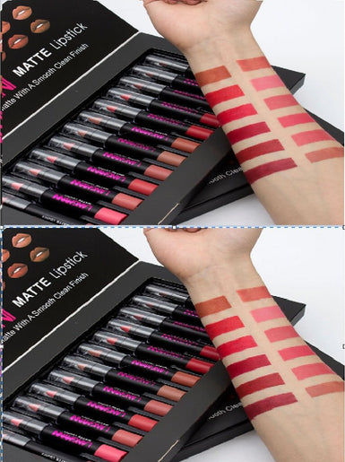 Matte Lipstick Waterproof Long - lasting Velvet Lipstick Set - Urban Mart