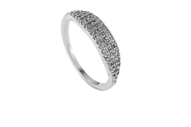 Micro Inlaid Zircon Stylish Simple And Versatile Niche Ring - Urban Mart