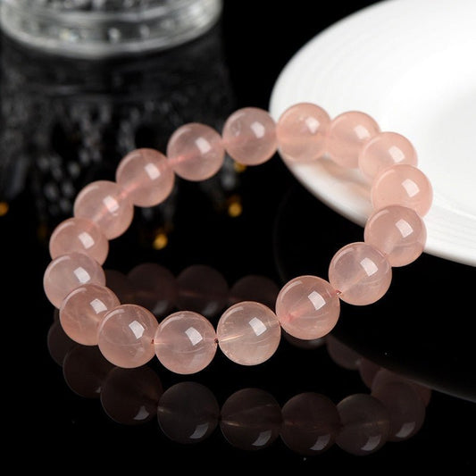 Natural 7A Grade Moisturizing Body Grapefruit Color Horse Round Beads Bracelet - Urban Mart