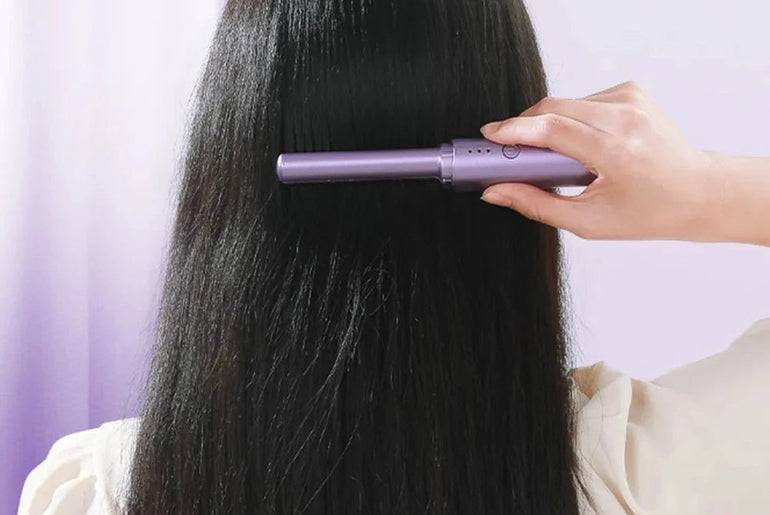 Professional Wireless Hair Straightener Curler Comb - Urban Mart