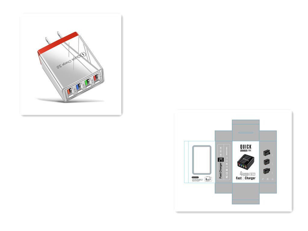 Quick Charge 3.0 4 Phone Adapter - Urban Mart