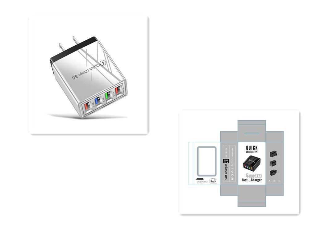 Quick Charge 3.0 4 Phone Adapter - Urban Mart