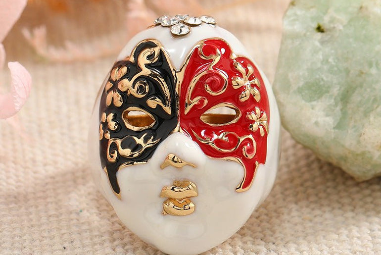 Quintessence Peking Opera Facial Mask Ring - Urban Mart