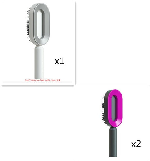 Self Cleaning Hair Brush For Women - Urban Mart