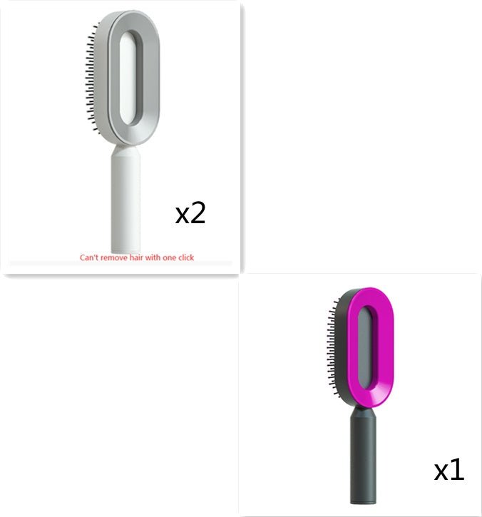 Self Cleaning Hair Brush For Women - Urban Mart