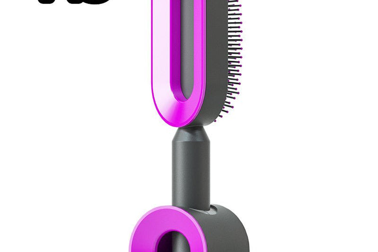 Self Cleaning Hair Brush For Women - Urban Mart