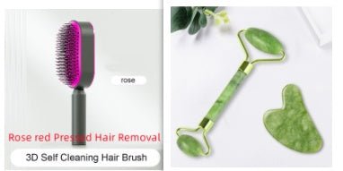 Self Cleaning Hair Brush For Women - Urban Mart