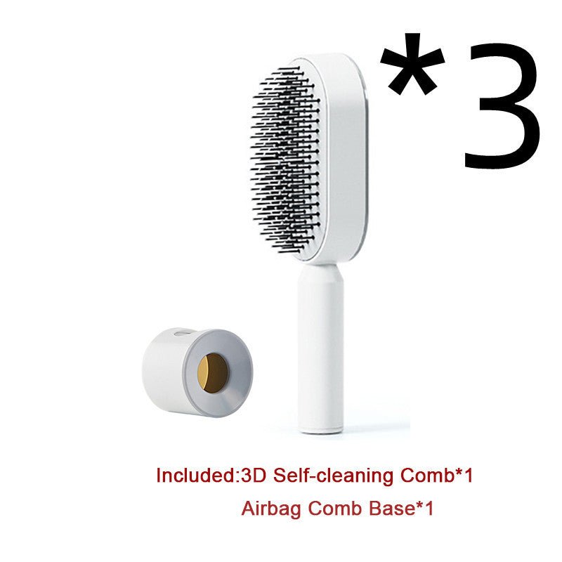 Self Cleaning Hair Brush For Women - Urban Mart