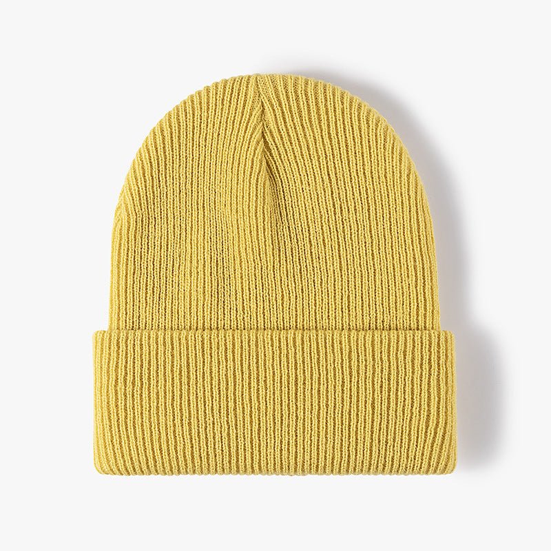 Simple Warm Thick Double Layer Men's Woolen Cap - Urban Mart