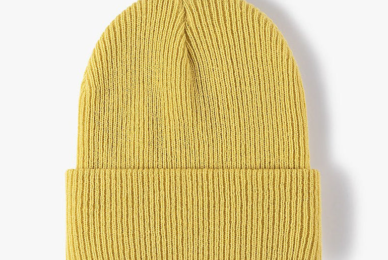 Simple Warm Thick Double Layer Men's Woolen Cap - Urban Mart